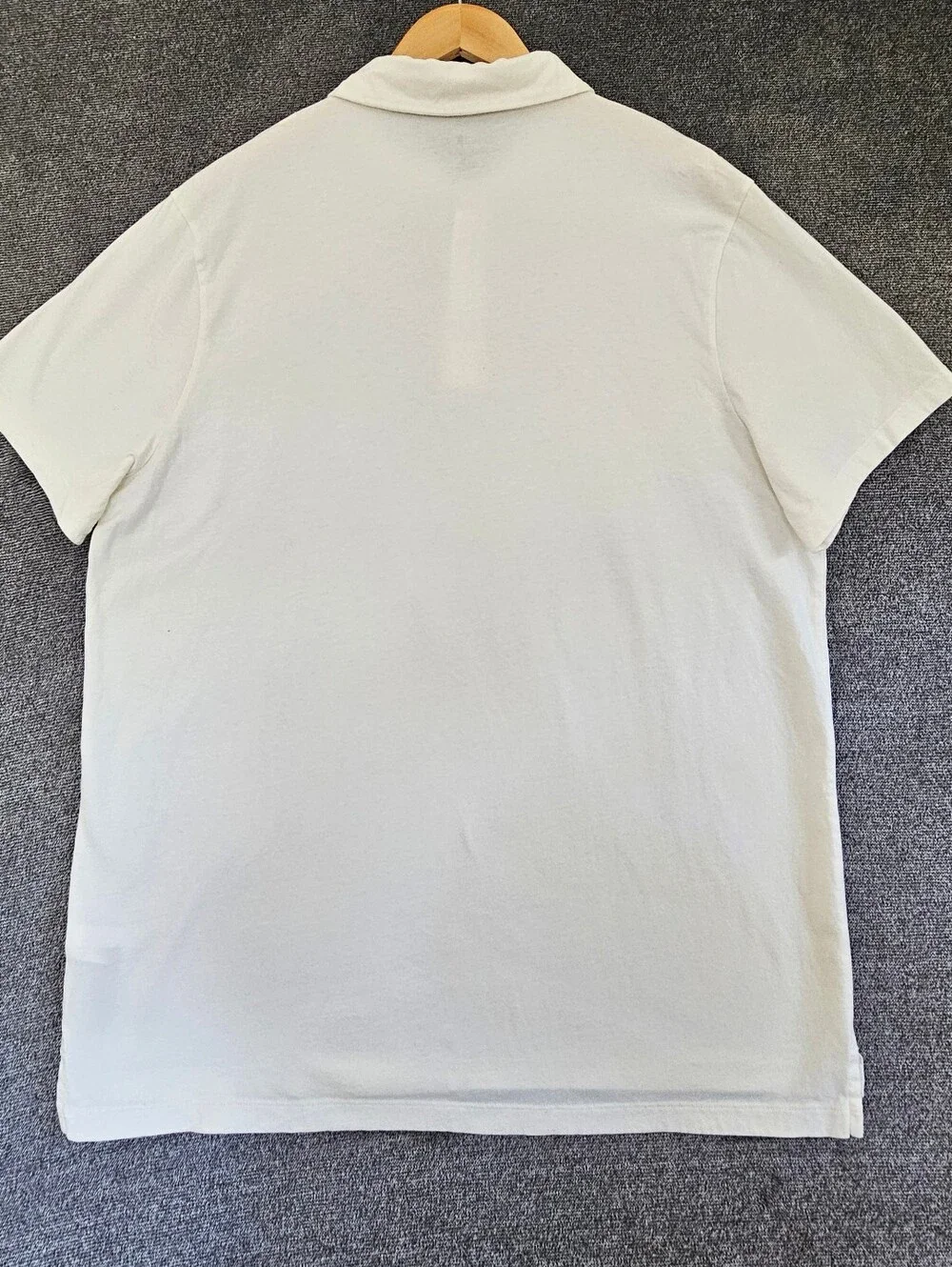 J.CREW Sueded 100% Cotton Ivory color size XL Polo Shirt.